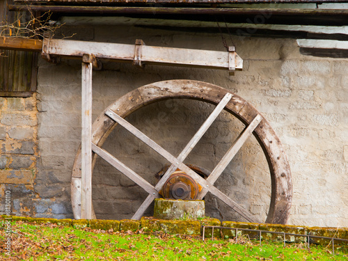Old mill water wheel