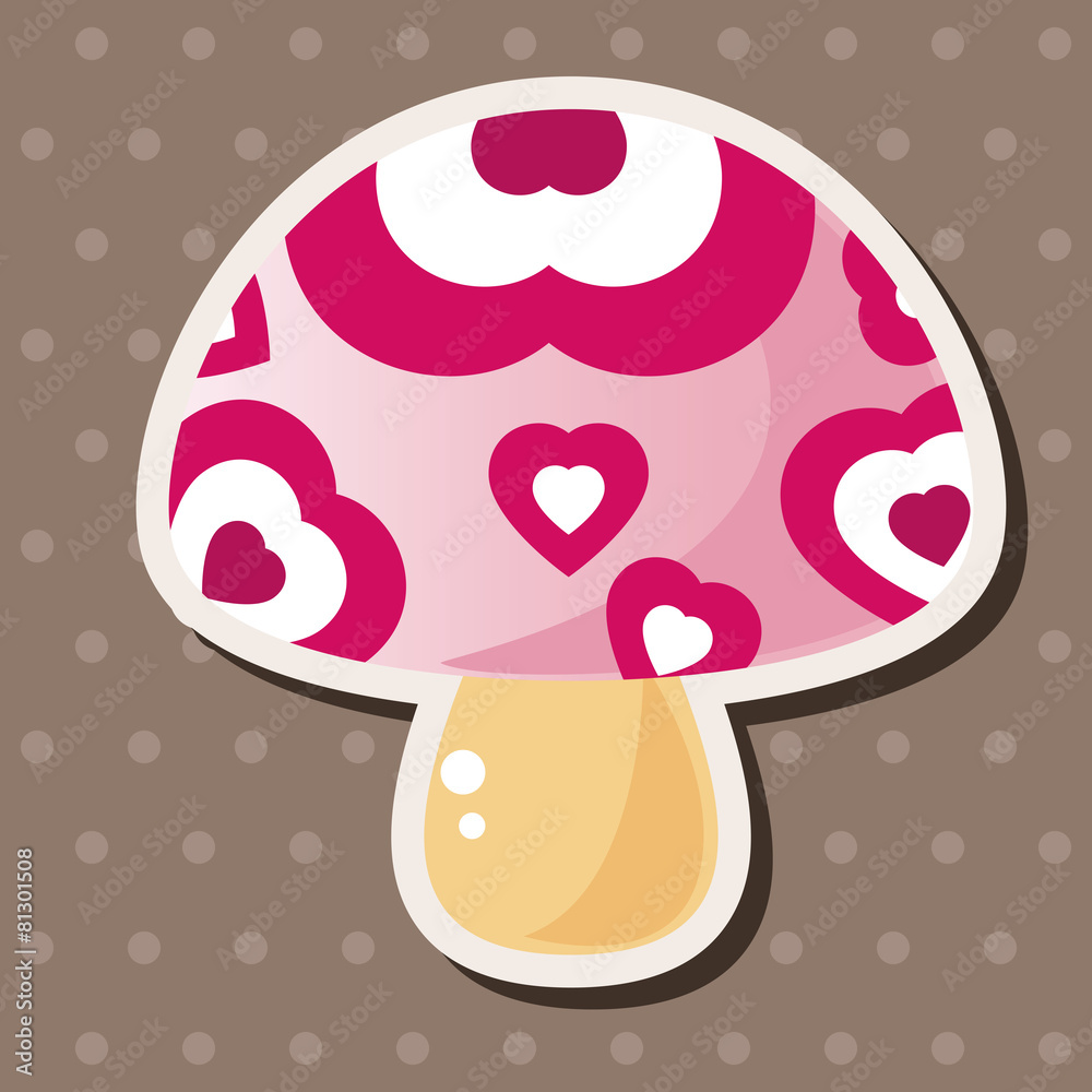 mushroom cartoon theme elements vector,eps mushroom cartoon theme elements vector,eps