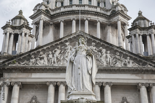 Queen Victoria Memorial Statue outside City Hall, Belfast