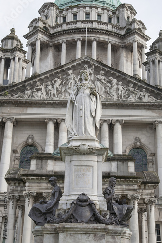 Queen Victoria Memorial Statue outside City Hall, Belfast