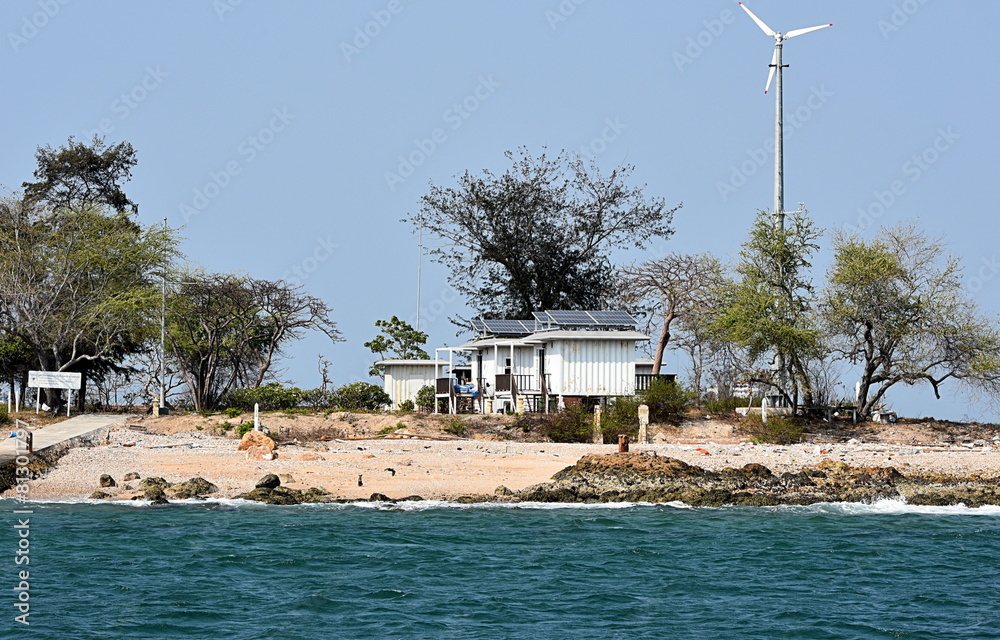 Fototapeta premium îlot...énergie renouvelable