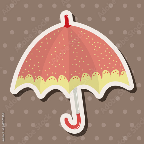 Umbrella theme elemets vector,eps