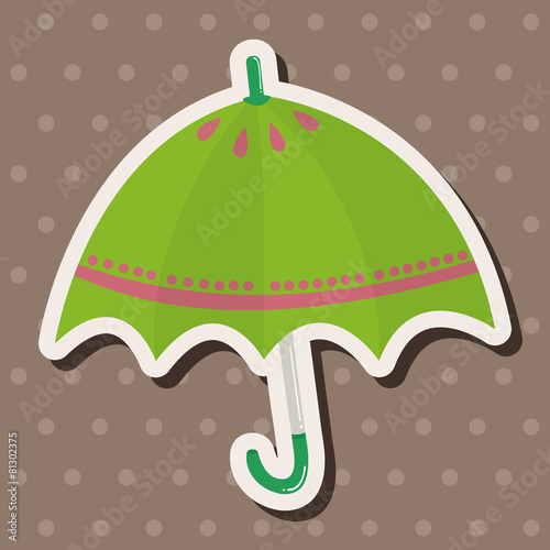 Umbrella theme elemets vector,eps