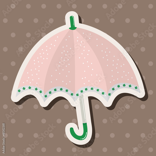 Umbrella theme elemets vector,eps