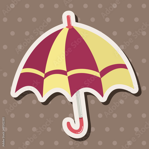 Umbrella theme elemets vector,eps