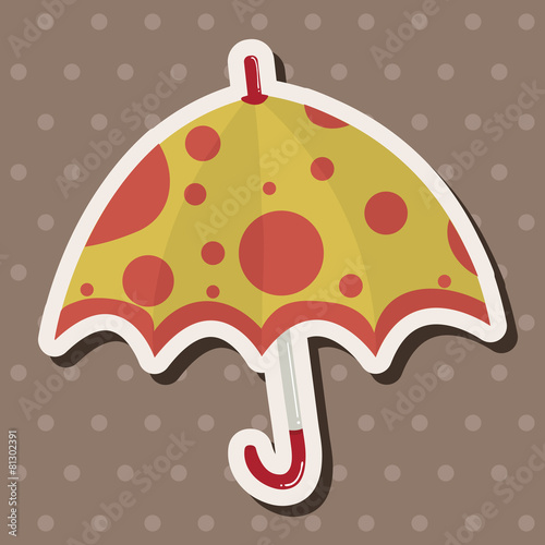 Umbrella theme elemets vector,eps