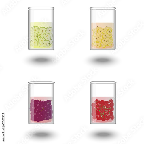 fruits in banks