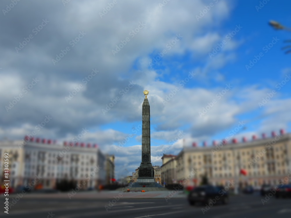 Monument in honor of the victory