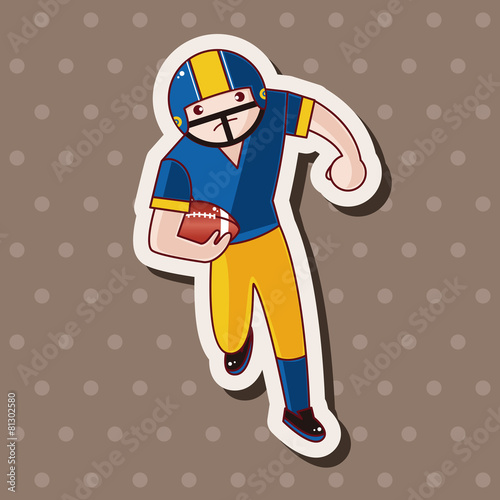 football player theme elements vector,eps