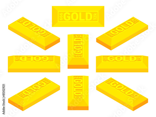 Isometric golden bar