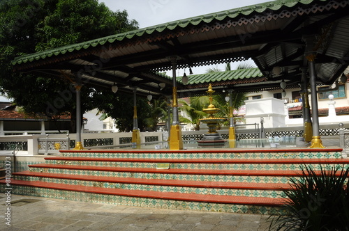 Ablution of Kampung Kling Mosque in Malacca, Malaysia photo