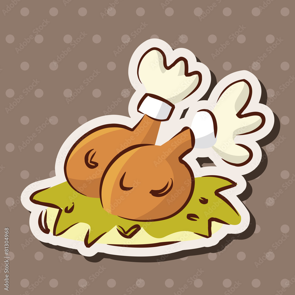 fast food freid chicken flat icon elements,eps10 fast food freid chicken flat icon elements,eps10