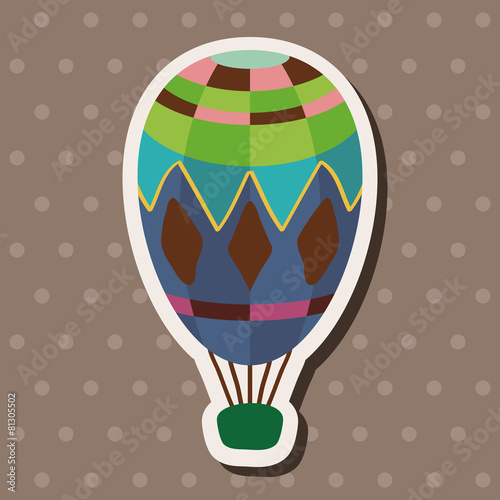 hot air ballon design elements vector