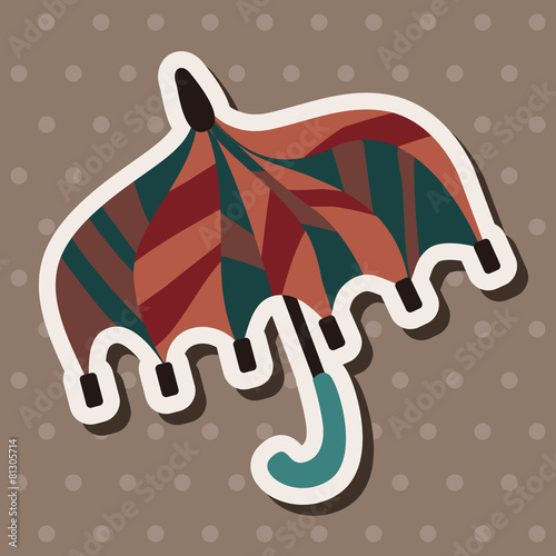 Umbrella theme elemets vector,eps