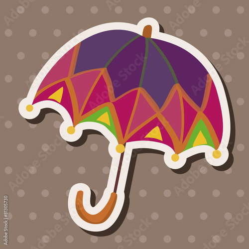 Umbrella theme elemets vector,eps