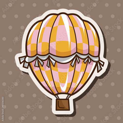 style hot air ballon theme elements vector,eps