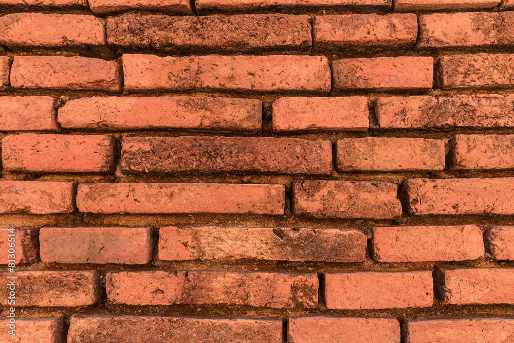 Obraz premium Red old brick wall