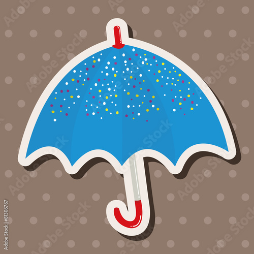 Umbrella theme elemets vector,eps