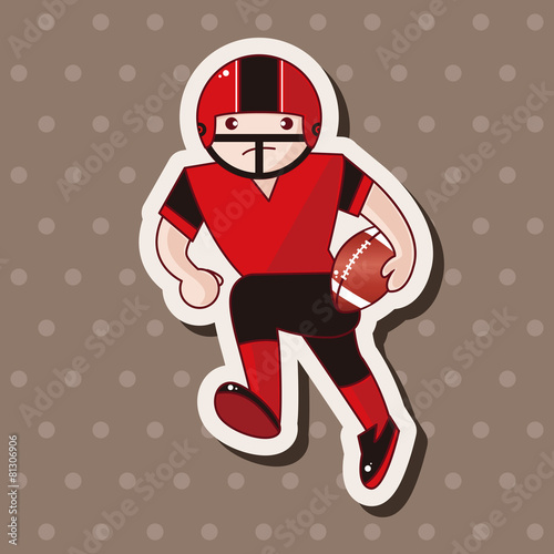 football player theme elements vector,eps