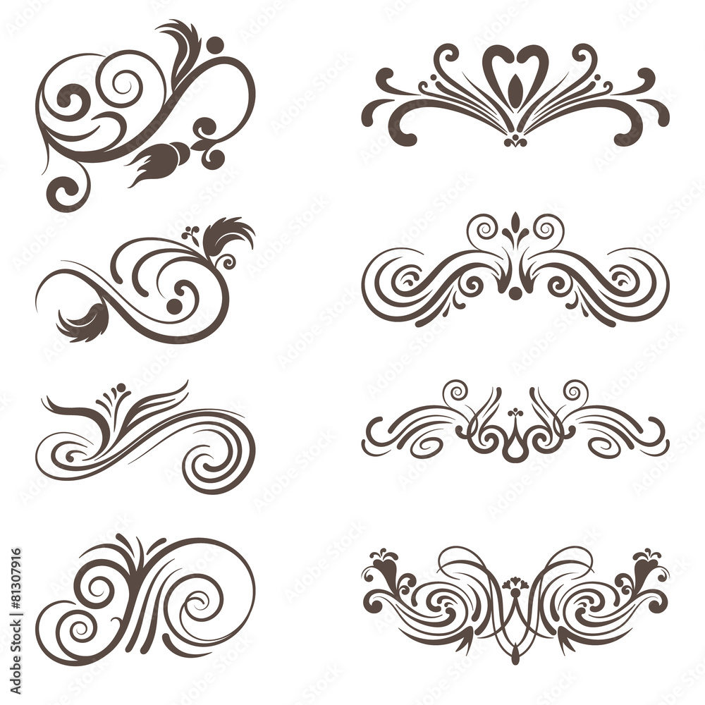 calligraphic  elements