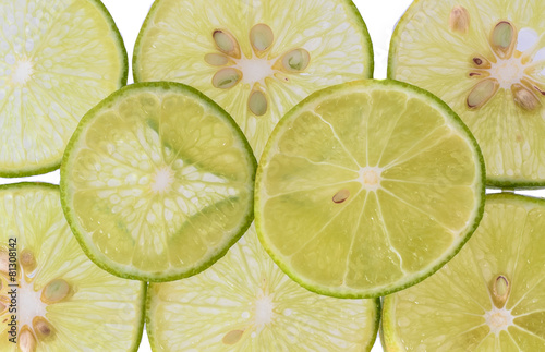 Abstract background with citrus-fruit of lemon slices