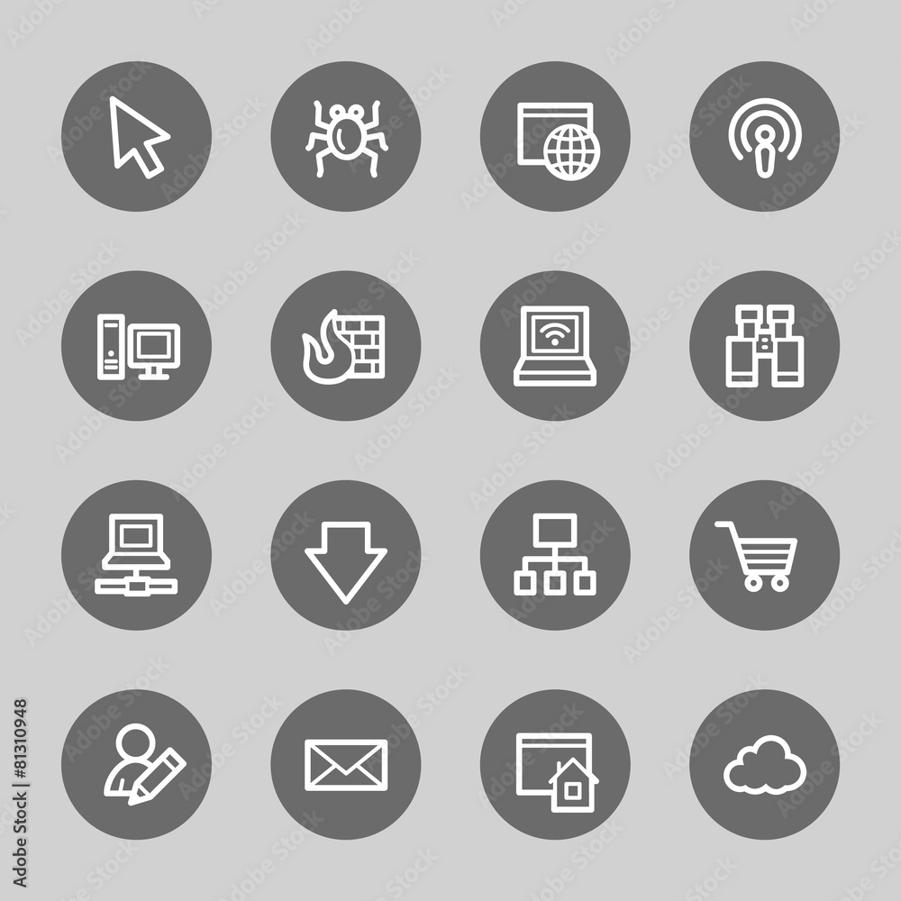 Internet web icons set Internet web icons set