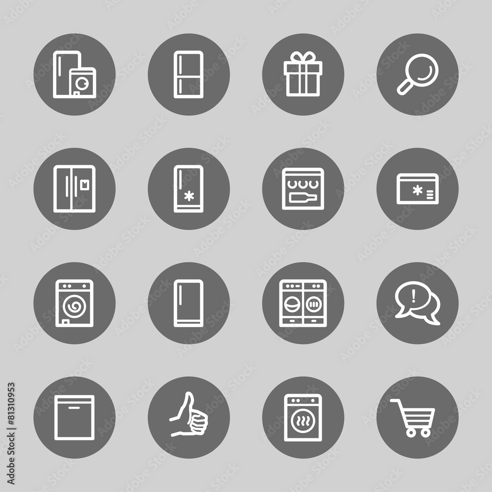 Kitchen Appliances Web Icons Kitchen Appliances Web Icons