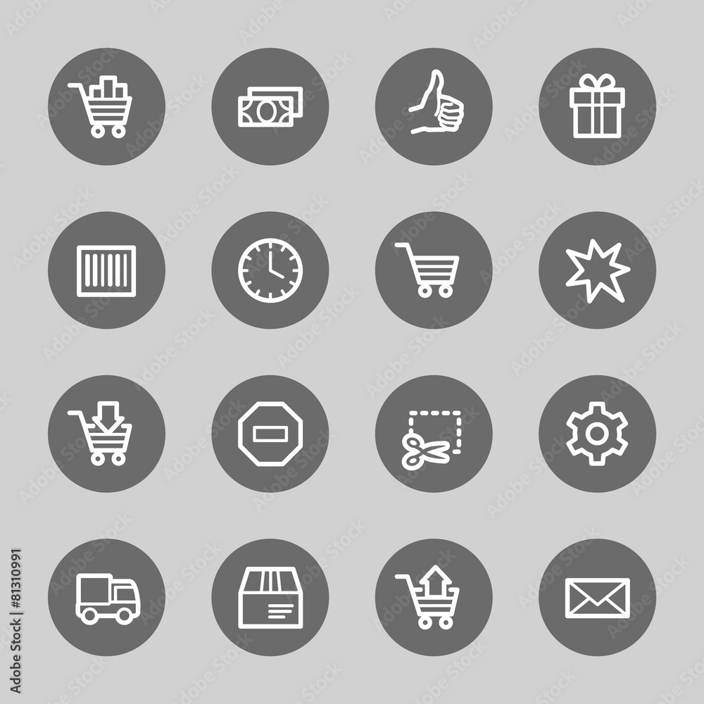 Shopping web icons Shopping web icons