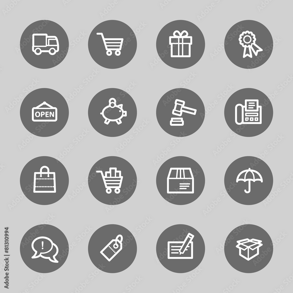 Shopping web icons Shopping web icons