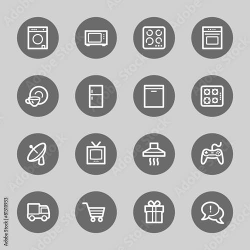 Free Download Home Appliance web icons set - GFXLoad