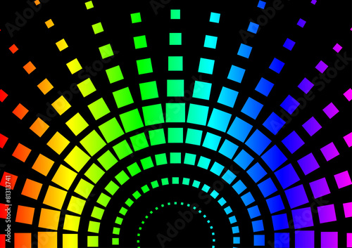 Squared Rainbow Background