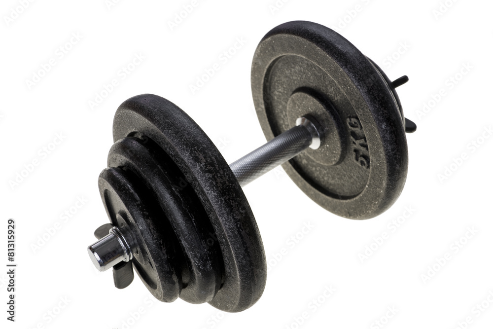 Black heavy dumbbell Black heavy dumbbell