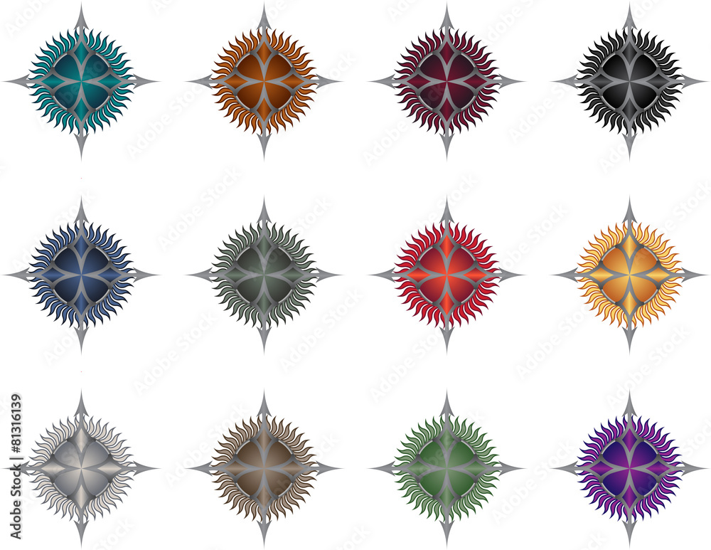 Game achievement badge vector pack