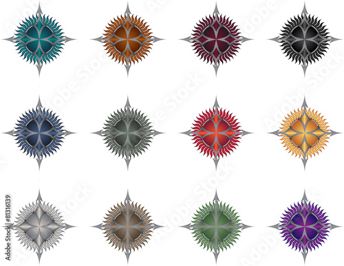 Game achievement badge vector pack