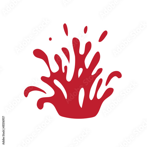 splashes of blood or red wine, vector