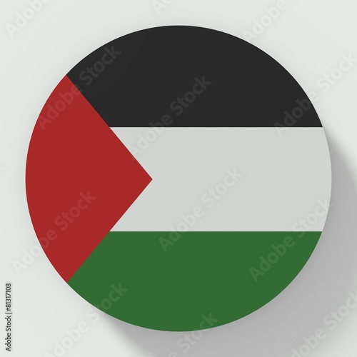 Free Download Button Palestine flag isolated on white background - GFXLoad