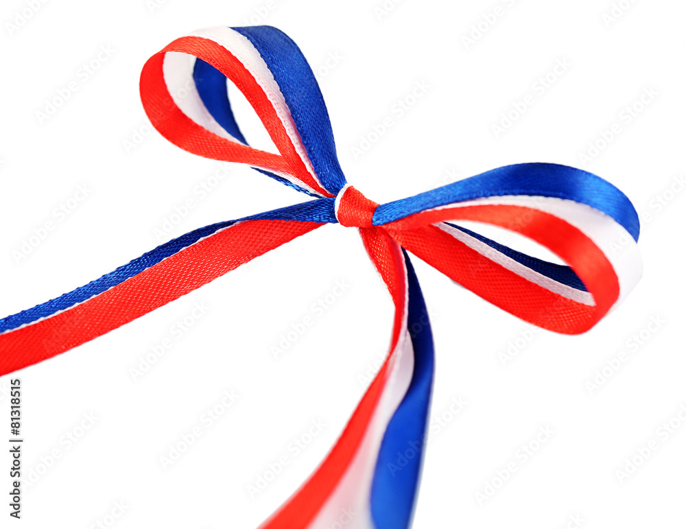bright silk ribbons isolated on white bright silk ribbons isolated on white