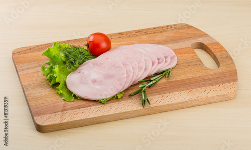 Sliced ham