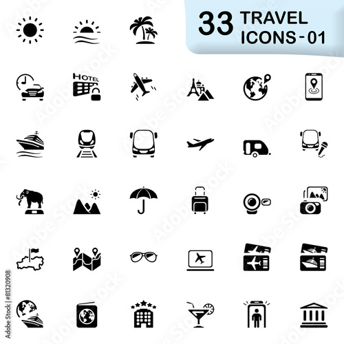 33 black travel icons 01