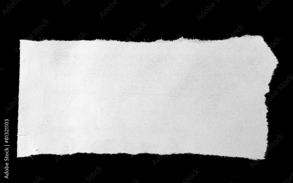 Obraz premium Torn paper on black