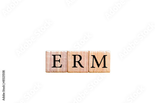 Acronym ERM - enterprise risk management 