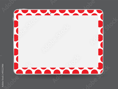 Black Tablet PC Vector Illustration