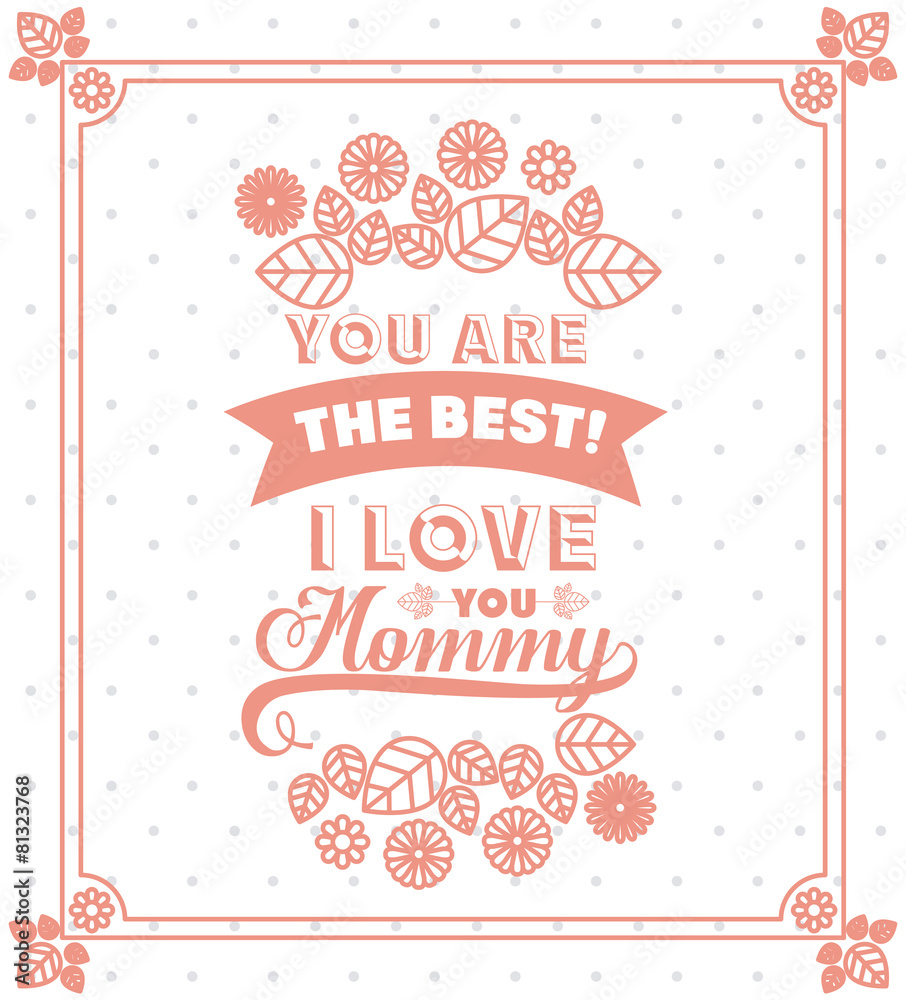 Naklejka premium Mothers day design