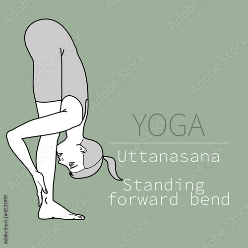 uttanasana, Standing forward bend,