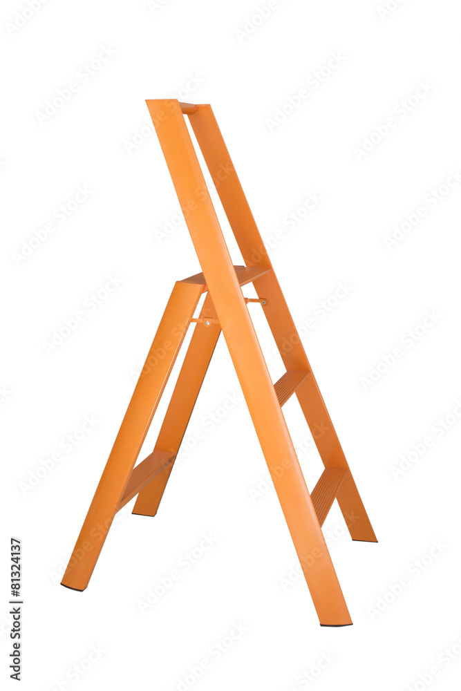 folding ladder isolated on white background folding ladder isolated on white background
