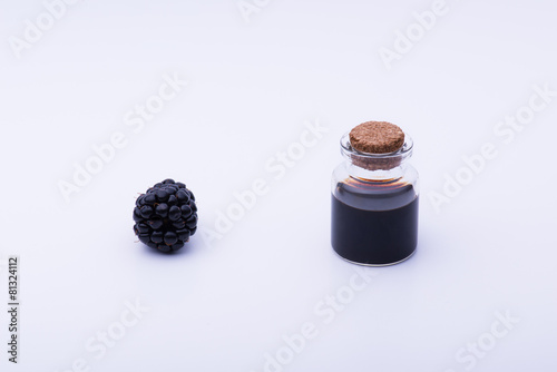 Blackberry and bottle