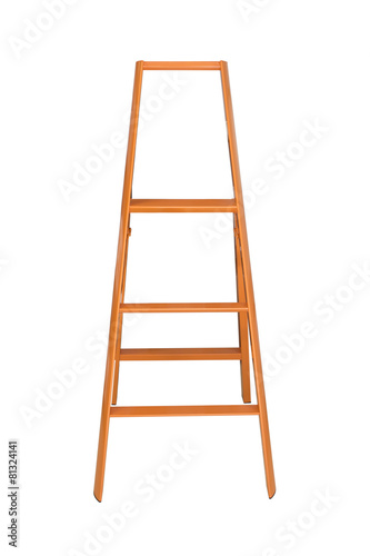 folding ladder isolated on white background