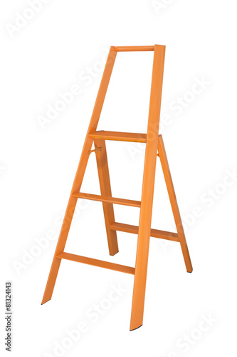 folding ladder isolated on white background