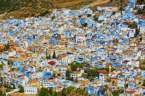 Aerial view of of Chefchaouen, Morocco © Ekaterina Pokrovsky