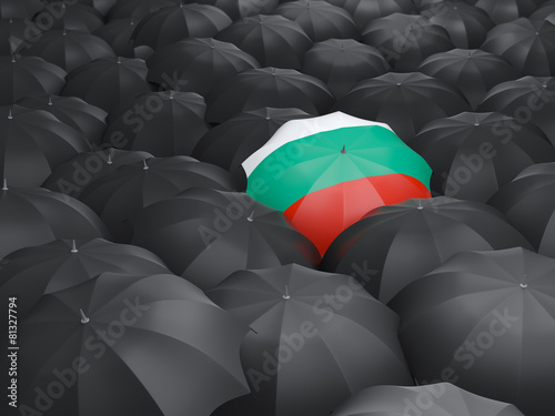Umbrella with flag of bulgaria